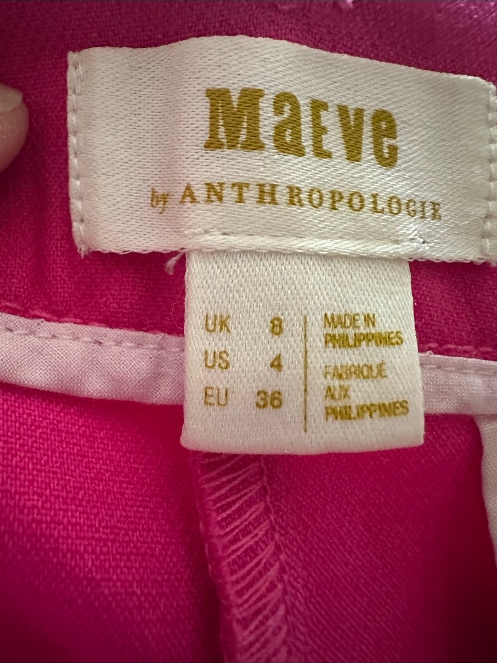 Maeve Anthropologie Bold Fuchsia Wide-Leg Trousers women 4 - Picture 3 of 7